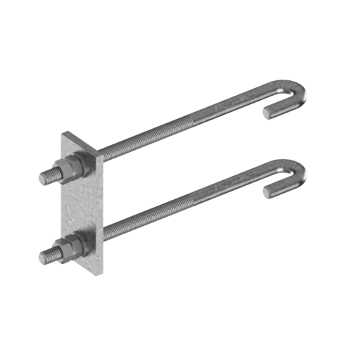 D26 Mount 50 HUP to angle L60-L160, J-hook