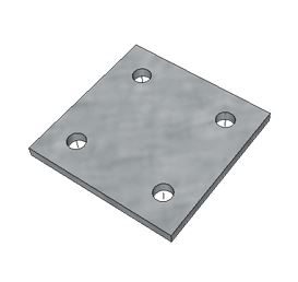 GR120-10-P6 Plate with 4 holes