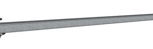 GR120-13-P32 Ø76, 60HUP with end plate Wall/ceiling solution L=2000mm