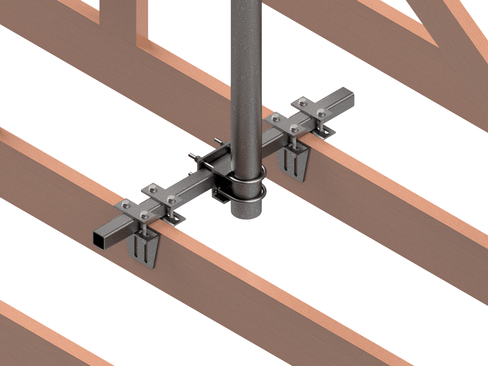 telecom mounting roof penetrating