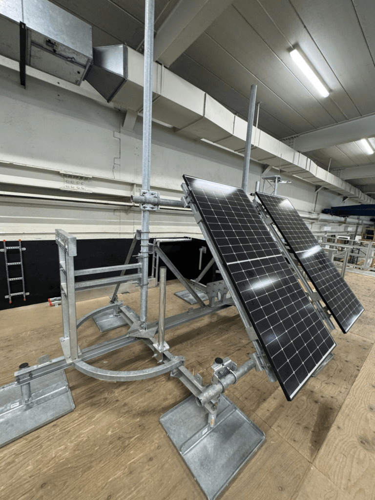 Solar Power Mounting on Gravity Stands