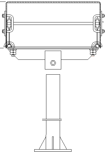 D640 Adjustable support for cable bridge