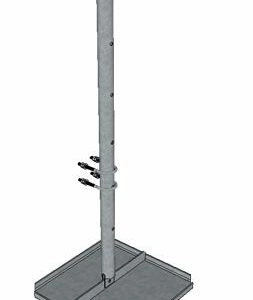 GR120-11-P19-L Load distributing plate with Ø60 pipe, L=1400mm