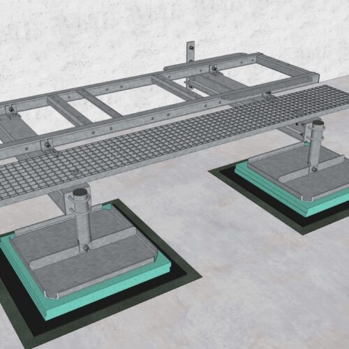 GR129-11 frame on Wall for RU/LR equipment