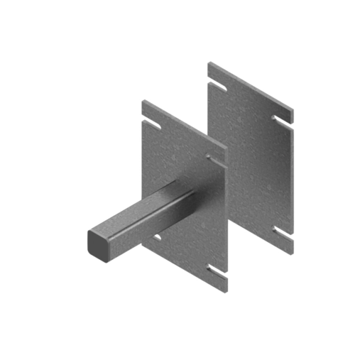 D151-MOD3 Wall mount HUP50x50, L=200, counter plate