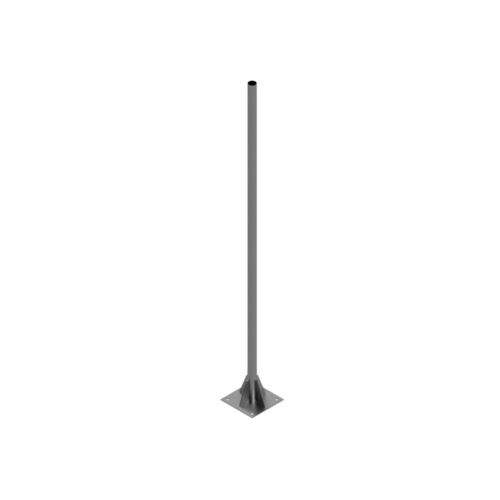 D522 Pipe with base plate, Ø76, L=3000