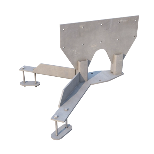 J3-01-RRU Mount for Ericsson RRU-rails (two-sided)