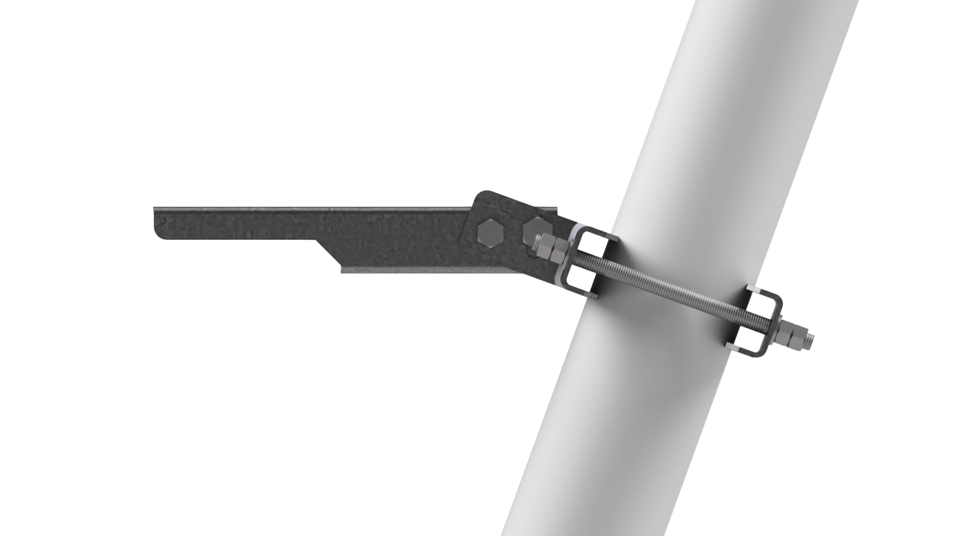 GPS bracket for pipe