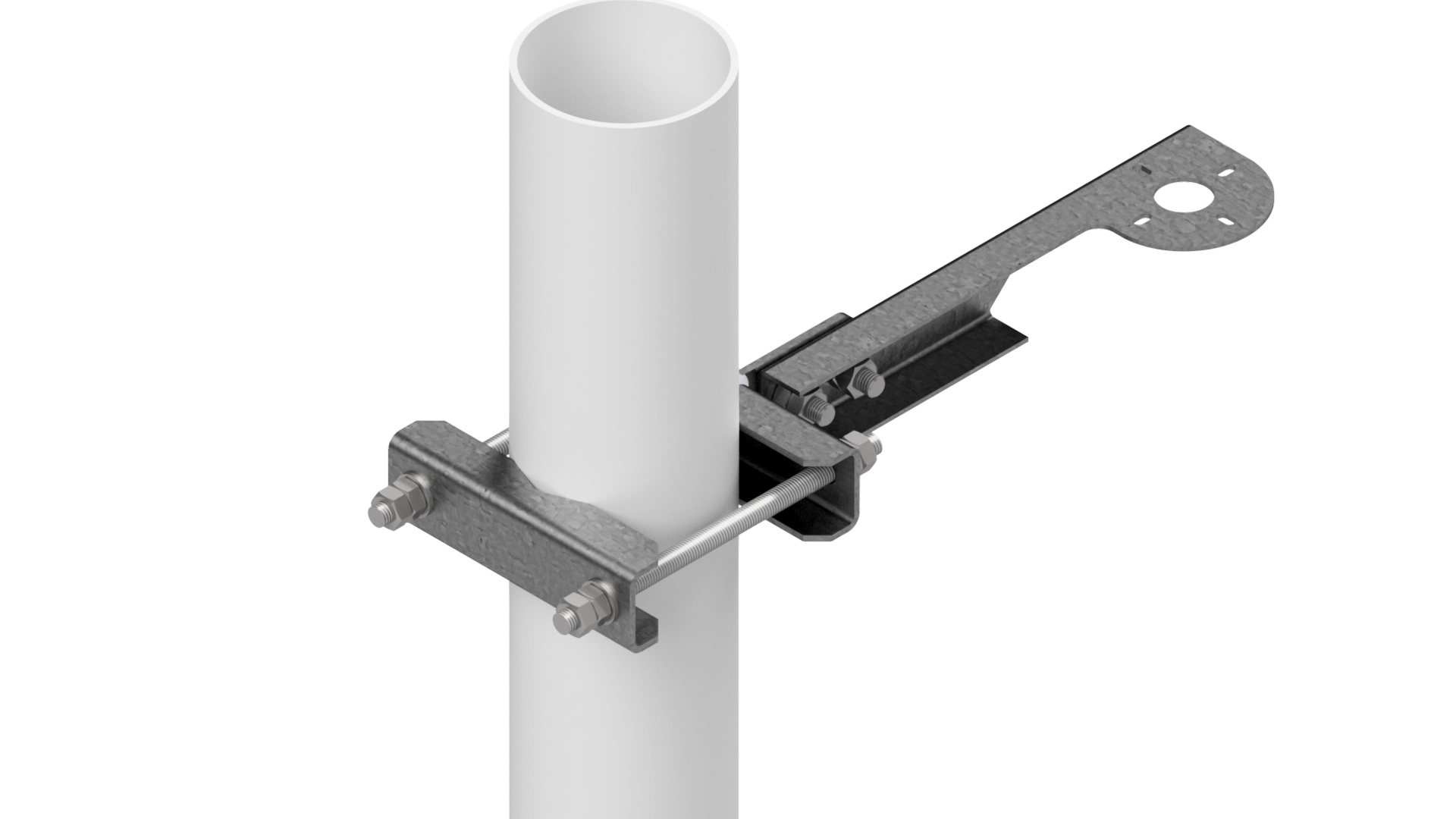 GPS bracket for pipe