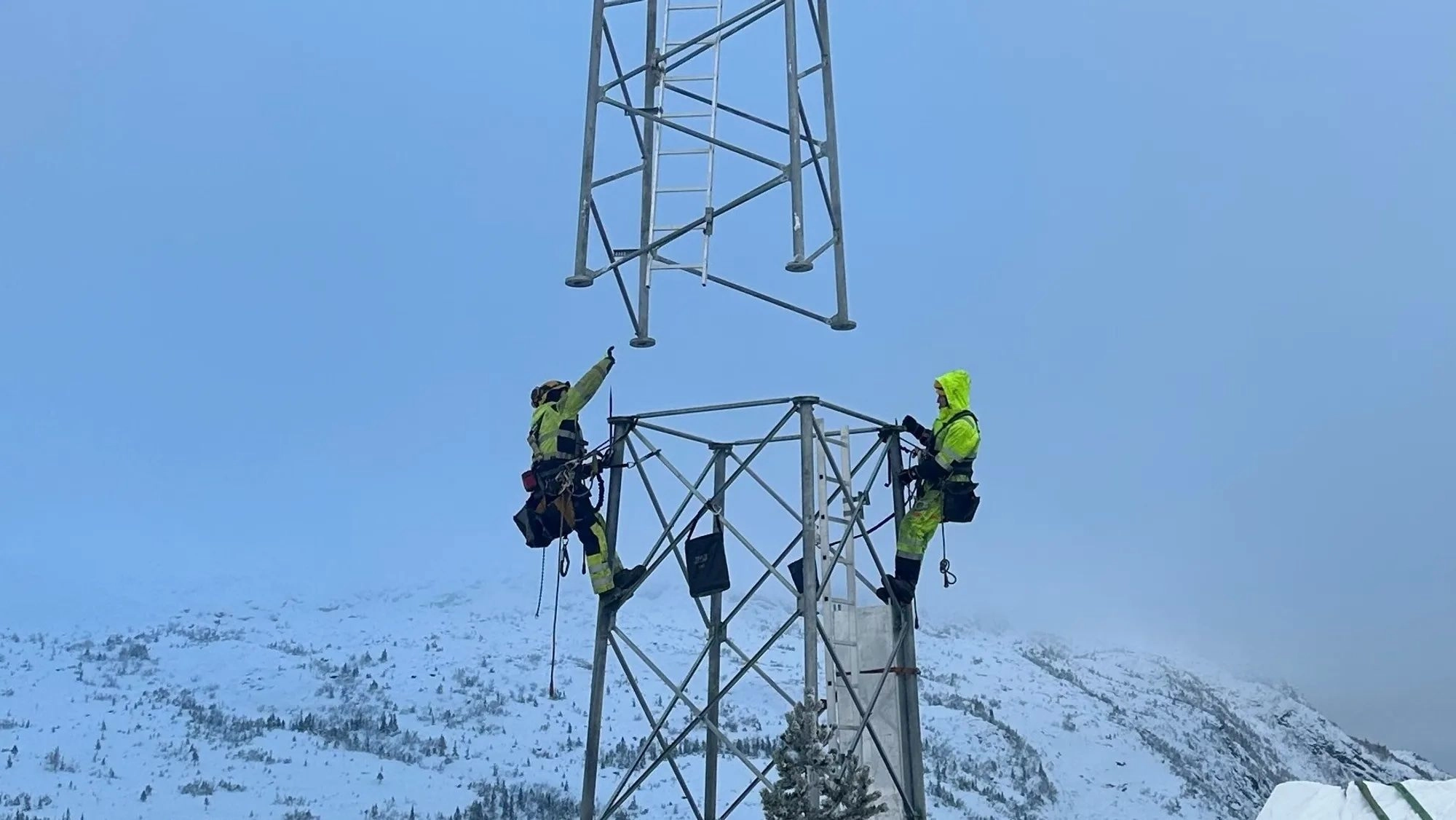 Mobile tower in Flå