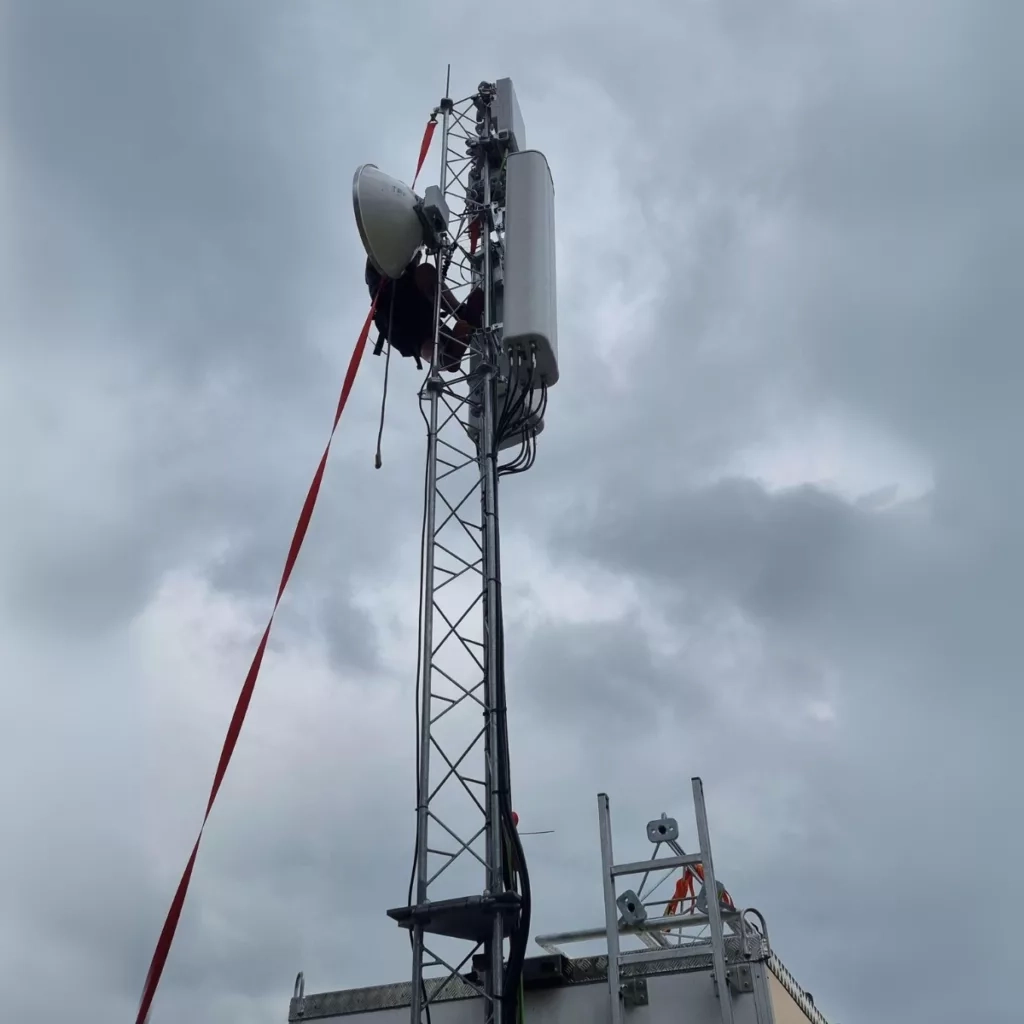 Ice 5G installation on Griptel mast
