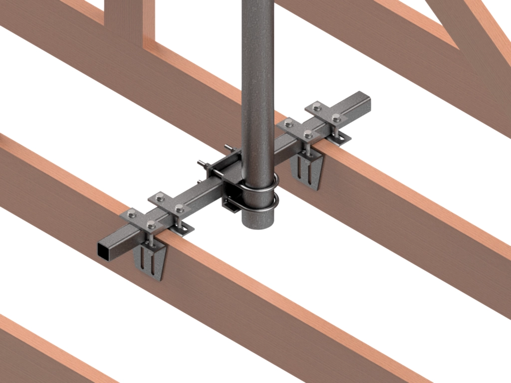 telecom mounting roof penetrating