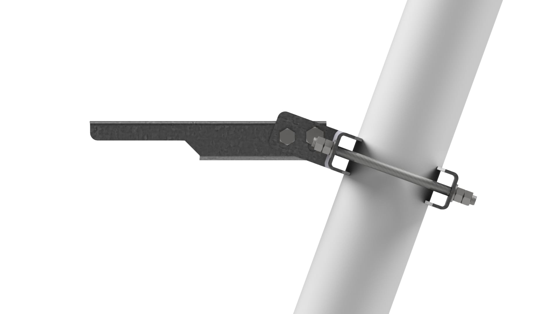 GPS bracket for pipe