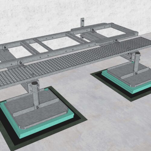 GR129-11 frame on Wall for RU/LR equipment