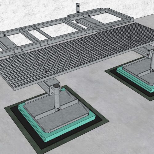 GR129-12 frame on Wall for RU/LR equipment