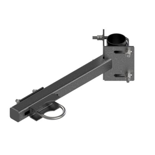 D165-A Tower mount Ø50-Ø90 / L50-L80 , L=500, for antenna pipe Ø76, slotted holes