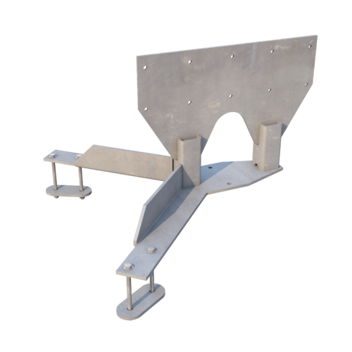 J3-01-RRU Mount for Ericsson RRU-rails (two-sided)