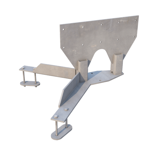 J3-01-RRU Mount for Ericsson RRU-rails (two-sided)
