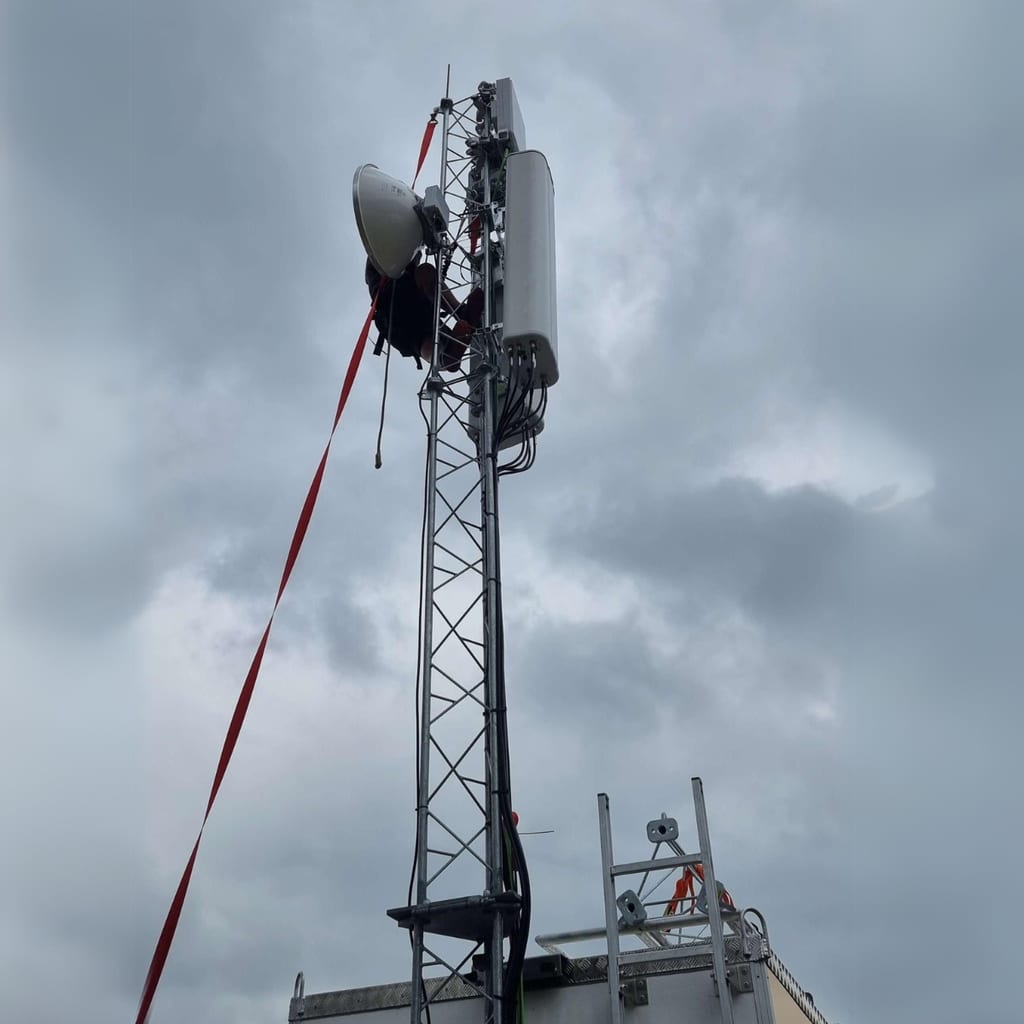 Ice 5G installation on Griptel mast